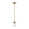 Z-Lite Beckett 1 Light Mini Pendant, Olde Brass And Clear Seedy 492MP-OBR - alternate 2